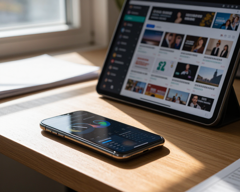 Modern Digital News Concept