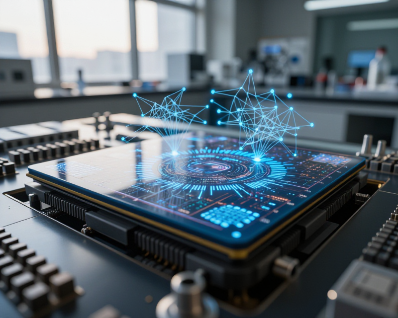 AI and Semiconductor Technology Concept