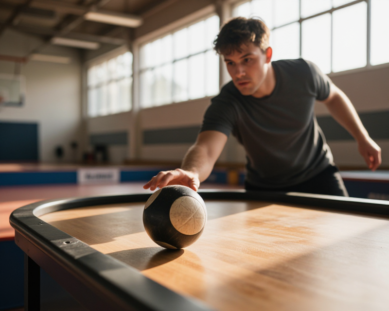 Teqball Action Scene