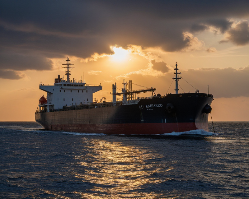 Oil Tanker in Hormuz Strait