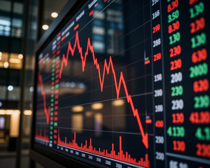 Stock Market Decline Concept