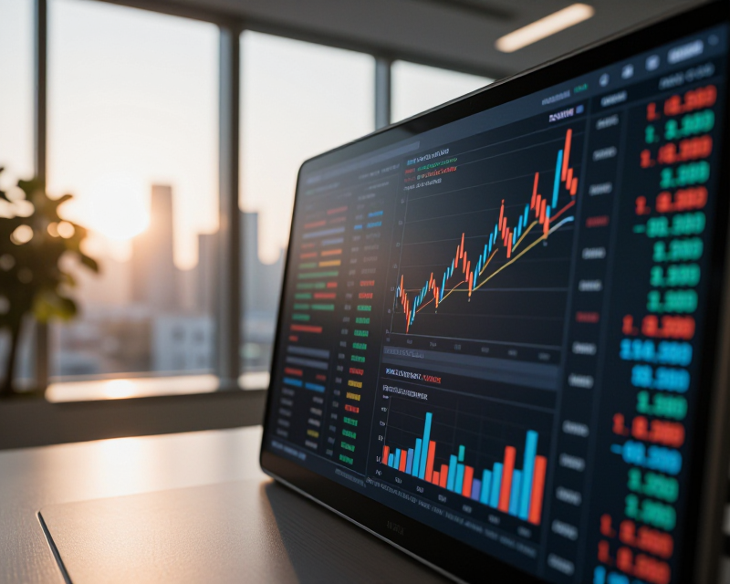 Financial Market Concept