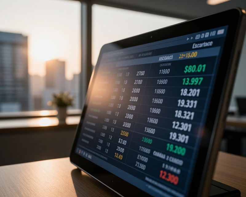 Currency Exchange Rate Concept