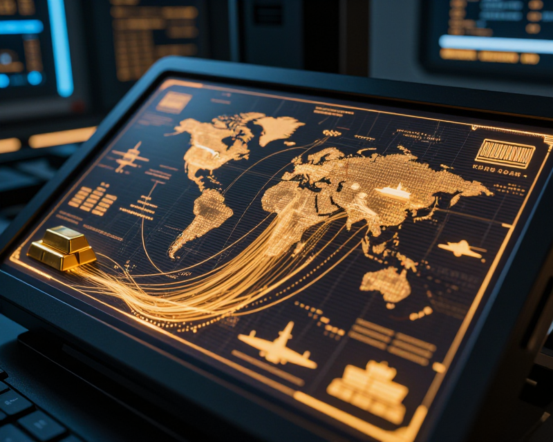 Global Trade and Digital Assets Concept